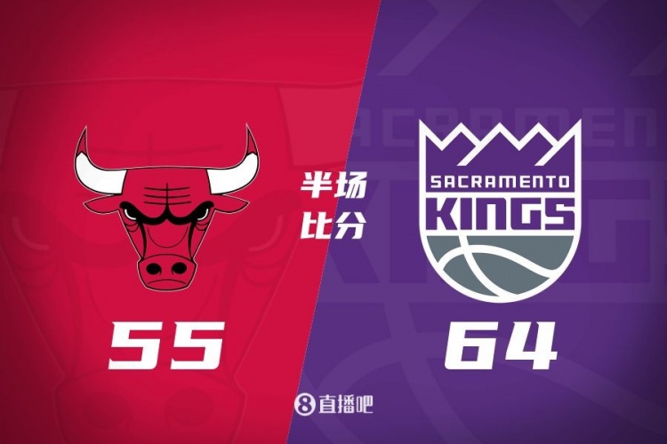 半場(chǎng)戰(zhàn)報(bào):國(guó)王領(lǐng)先公牛9分 蒙克轟19分 拉文4中0 武器11分9板